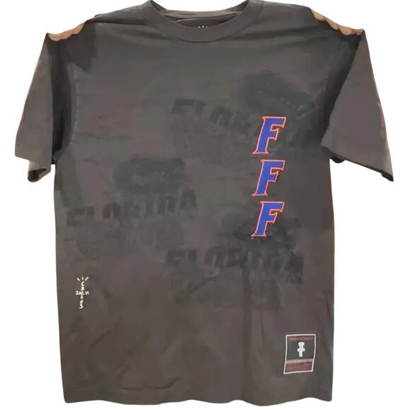 Cactus Jack Travis Scott x Mitchell & Ness Florida Gators T-Shirt New w/o Tag - Picture 5 of 5